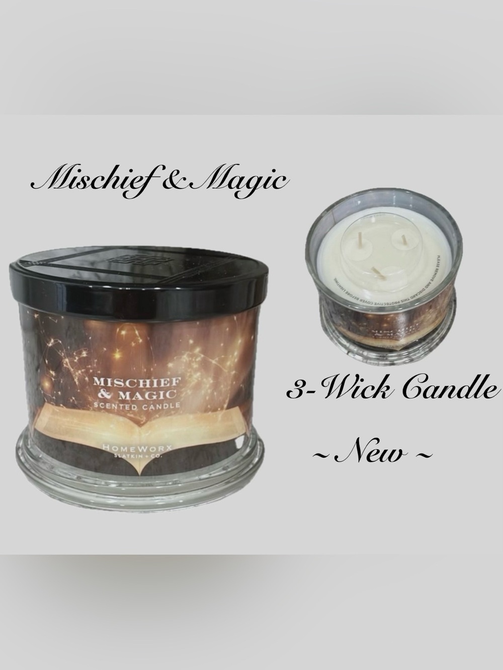 Mischief & Magic~Candle 3-wick 🌿🆕🌿 Dark Cherry, Cranberry, Cinnamon $42 Value